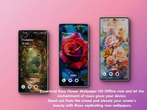 Скриншот 8 — Rose flower wallpapers offline