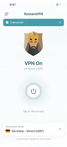 Скриншот 2 — RostamVPN: быстрый VPN