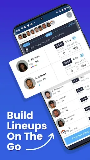 Скриншот 1 — RotoGrinders Daily Fantasy