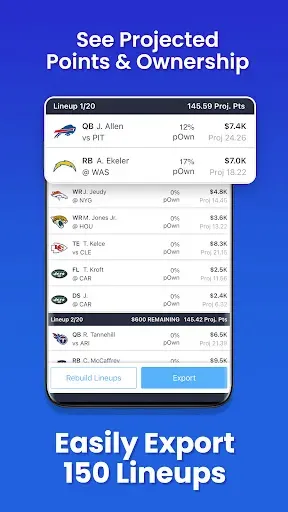 Скриншот 3 — RotoGrinders Daily Fantasy