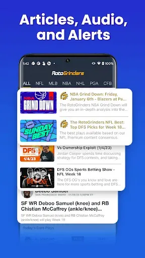 Скриншот 4 — RotoGrinders Daily Fantasy