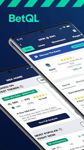 Скриншот 1 — BetQL - Sports Betting Data