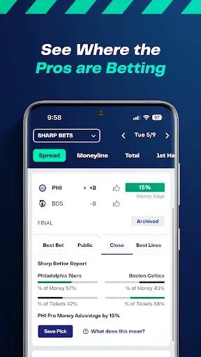 Скриншот 4 — BetQL - Sports Betting Data