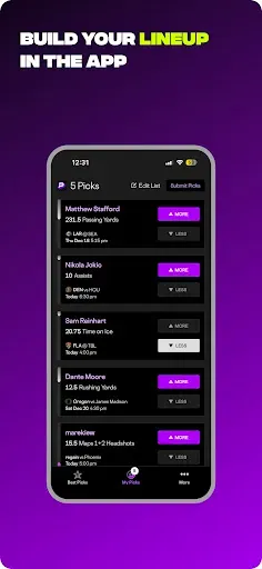 Скриншот 4 — RotoWire Picks | Player Props
