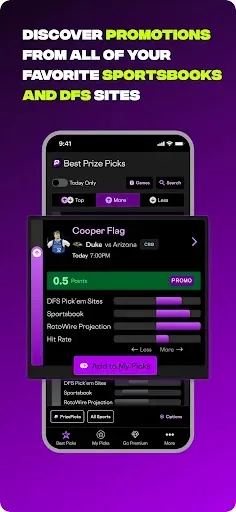 Скриншот 5 — RotoWire Picks | Player Props