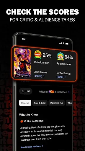 Скриншот 4 — Rotten Tomatoes - Movies & TV