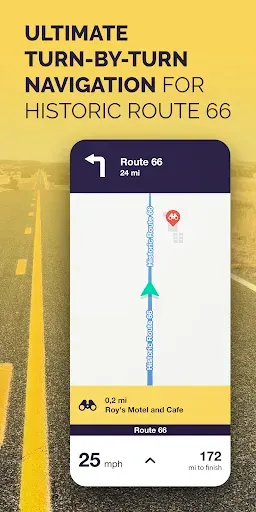 Скриншот 1 — Route 66 Navigation
