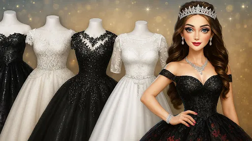 Скриншот 1 — Fashion Game Makeup & Dress up