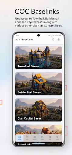 Скриншот 1 — COC Base Links – Clash Layouts