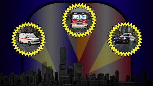 Скриншот 1 — Police Siren Sounds & Lights (