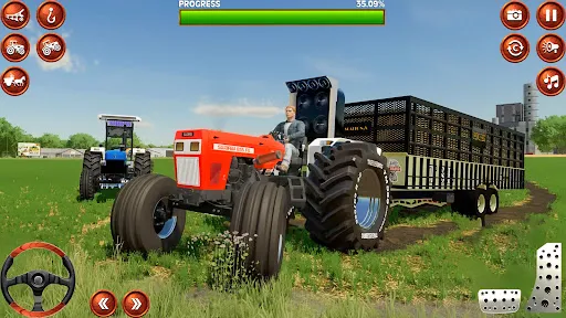 Скриншот 3 — Indian Tractor Tochan Game 3d