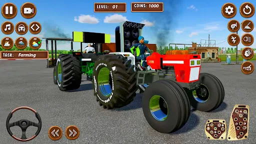 Скриншот 1 — Tractor Game 3d Indian Farming