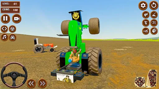 Скриншот 2 — Tractor Game 3d Indian Farming