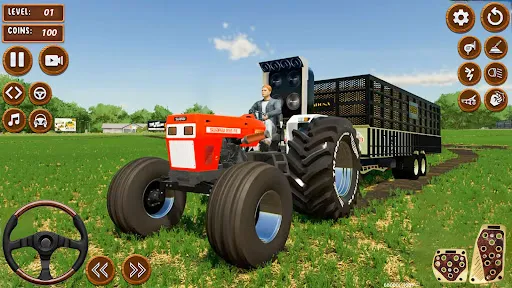 Скриншот 3 — Tractor Game 3d Indian Farming