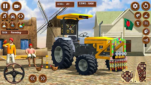 Скриншот 4 — Tractor Game 3d Indian Farming