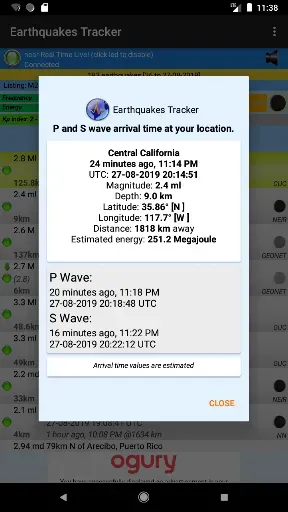 Скриншот 7 — Earthquakes Tracker