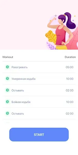 Скриншот 2 — Шагомер-счетчик шагов