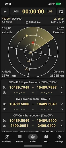 Скриншот 3 — Look4Sat: Satellite tracker