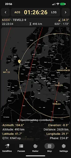 Скриншот 4 — Look4Sat: Satellite tracker
