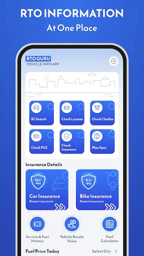 Скриншот 1 — RTO Guru - Vehicle Info App