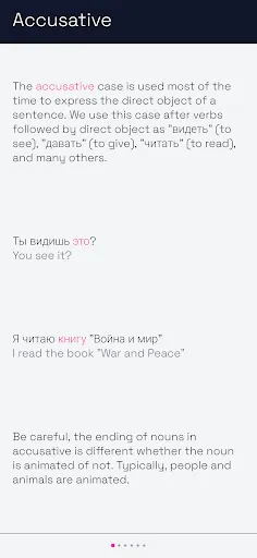Скриншот 2 — Russian grammar