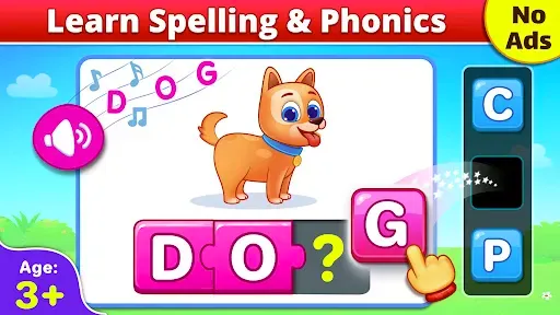 Скриншот 1 — Spelling & Phonics: Kids Games