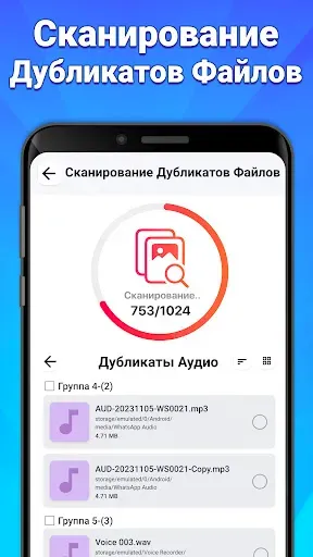 Скриншот 4 — Удаление Дубликатов Файлов