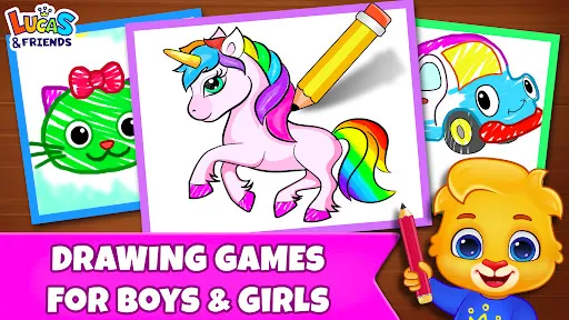 Скриншот 1 — Drawing Games: Draw & Color