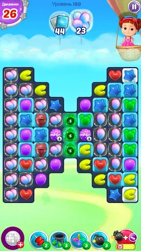 Скриншот 8 — Balloon Pop: три в ряд игры