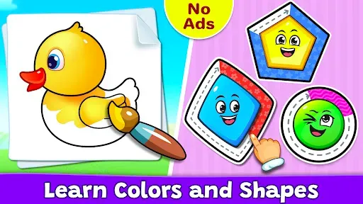 Скриншот 1 — Colors & Shapes: Coloring game