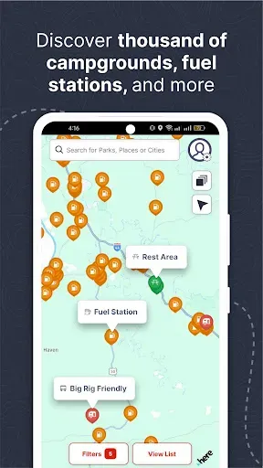 Скриншот 2 — RV LIFE - RV GPS & Campgrounds