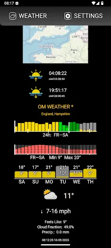 Скриншот 1 — 1Smart Weather Easy Forecast