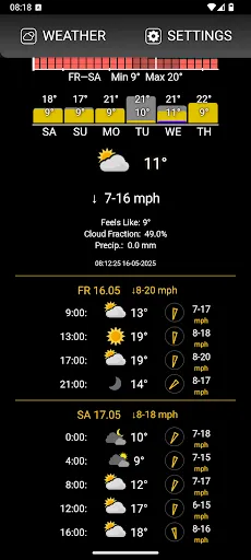 Скриншот 2 — 1Smart Weather Easy Forecast