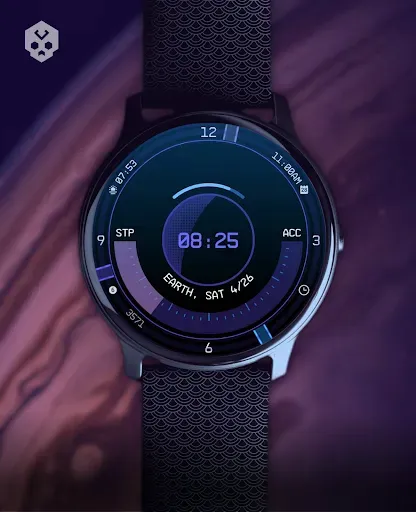 Скриншот 2 — Planet in stars Watch Face