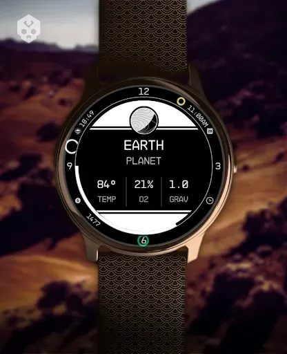 Скриншот 4 — Planet in stars Watch Face