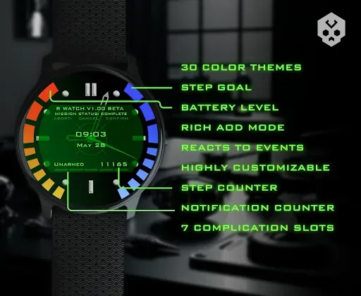 Скриншот 1 — Secret Service Watch Face
