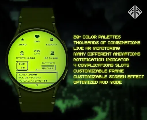 Скриншот 1 — Poke Pixel Retro Watch Face