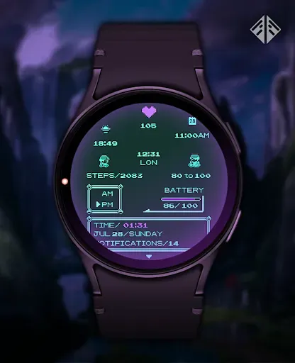 Скриншот 2 — Poke Pixel Retro Watch Face