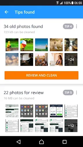 Скриншот 2 — AVG Cleaner Lite