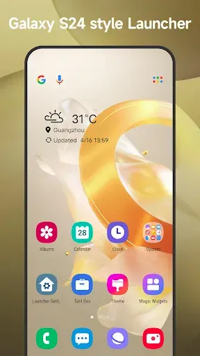 Скриншот 1 — Cool S24 Launcher Galaxy OneUI