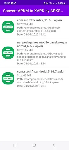 Скриншот 6 — Convert APKM to XAPK by APK81