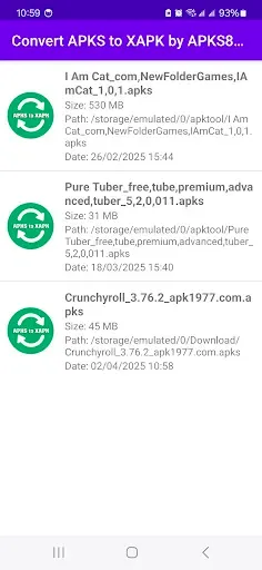 Скриншот 1 — Convert APKS to XAPK by APKS82