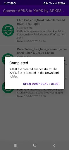 Скриншот 2 — Convert APKS to XAPK by APKS82