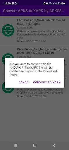 Скриншот 3 — Convert APKS to XAPK by APKS82