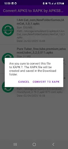 Скриншот 4 — Convert APKS to XAPK by APKS82