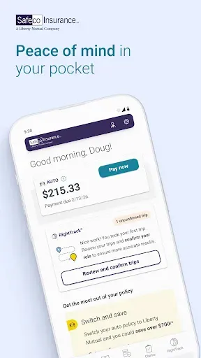 Скриншот 1 — Safeco Mobile