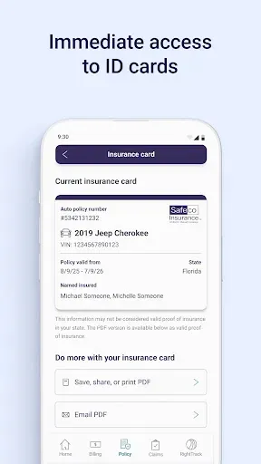 Скриншот 3 — Safeco Mobile