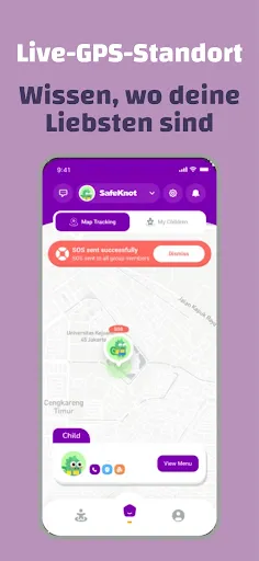 Скриншот 2 — Safeknot GPS Familien Ortung