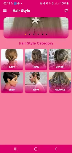 Скриншот 1 — Girls Hairstyle Step By Step