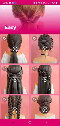 Скриншот 2 — Girls Hairstyle Step By Step